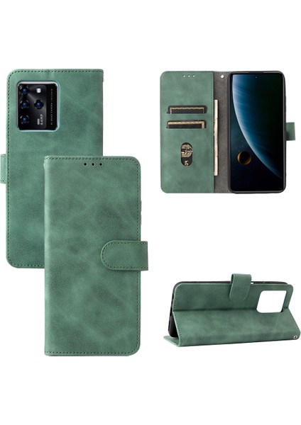 Zte Blade V30 Green Için Cilt Fe Pu Telefon Kılıfı (Yurt Dışından) fiyatları