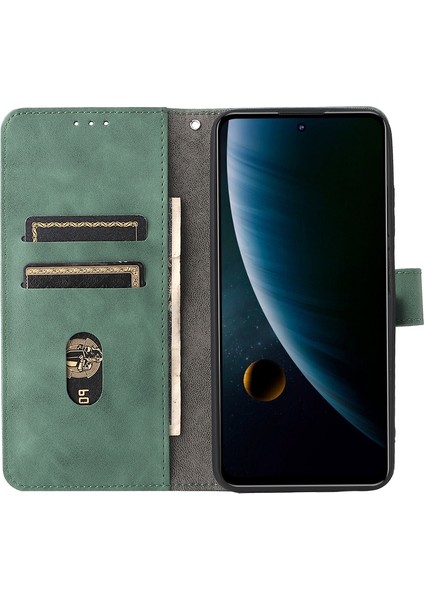 Zte Blade V30 Green Için Cilt Fe Pu Telefon Kılıfı (Yurt Dışından) fırsatları