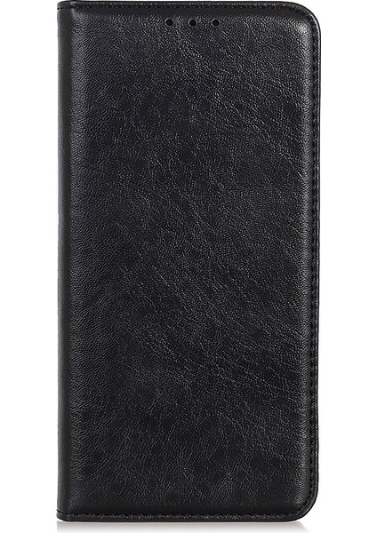 Zte Blade A71 Manyetik Çılgın At Doku Pu Kılıfı Siyah (Yurt Dışından)