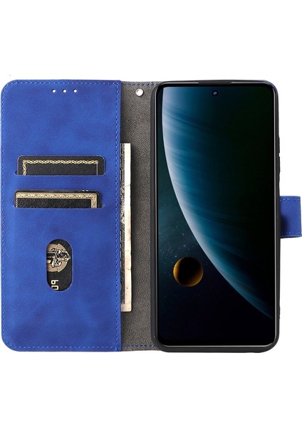 Zte Blade V30 Mavi Için Cilt Fe Pu Telefon Kılıfı (Yurt Dışından) fırsatları