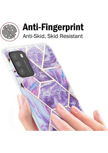 Xiaomi Poco M3 / Note 9 4g / Redmi 9 Güç Yumuşak Kılıf Koyu Mor (Yurt Dışından)