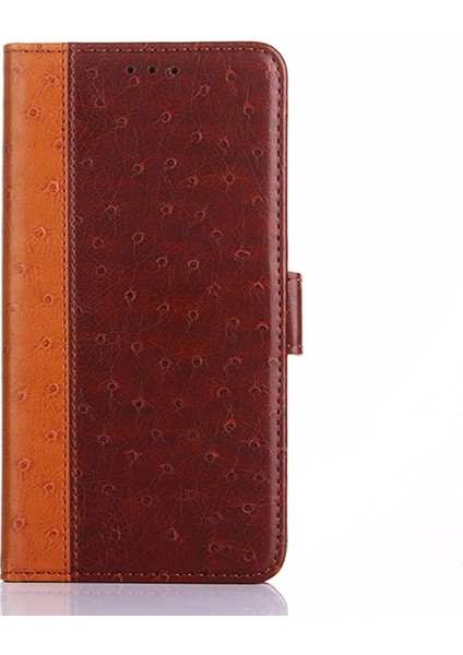 Xiaomi Için Poco M3 Devekuşu Doku Pu Kahverengi Kahverengi (Yurt Dışından)