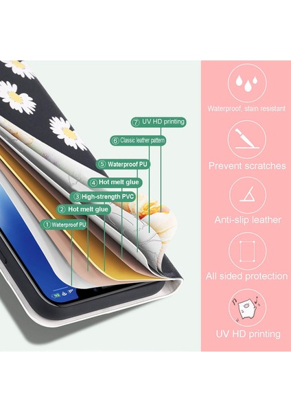Xiaomi Poco M3 Deri Kılıf C09 Hug Flower (Yurt Dışından)