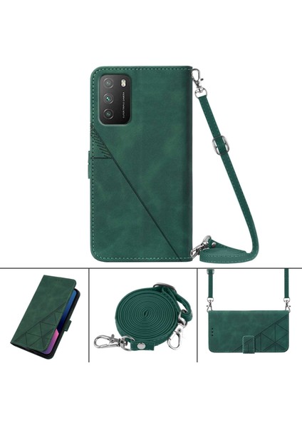 Xiaomi Poco M3/redmi 9t/redmi 9 Power Green Için Crossbody Case (Yurt Dışından)