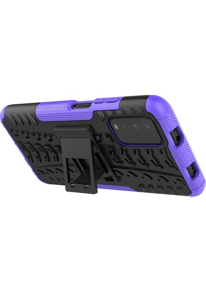 Xiaomi Için Poco M3 /redmi Not 9 4g Lastik Doku Tpu+Pc Kasası Mor (Yurt Dışından) indirimleri