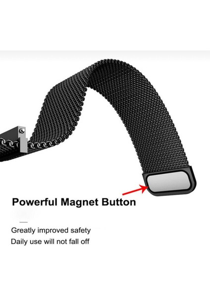 Samsung Galaxy Watch 4 Kordon 40-42-44-46 mm Metal Hasır Kordon Manyetik (20MM) Metal Hasır Solo Örgü modelleri