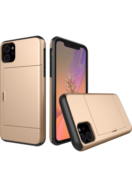 Iphone 11 Altın Için Kart Yuvası Kılıfı (Yurt Dışından)