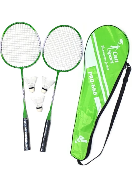 Çantalı Badminton Seti 2 Adet Badminton Raketi 3 Adet Badminton Topu Full Set