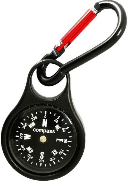 Carabiner Pusula Anahtarlık Survival Açık Hava Çinko Alaşımlı Mini Pusula (Yurt Dışından)