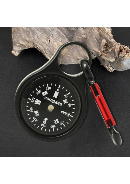 Carabiner Pusula Anahtarlık Survival Açık Hava Çinko Alaşımlı Mini Pusula (Yurt Dışından)