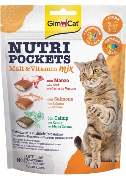 Nutripockets Kedi Ödülü Malt&multivitamin 150GR