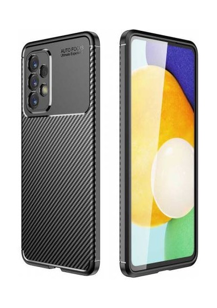 Samsung Galaxy A33 5g Kılıf Silikon Negro Karbon Desen Kamera Korumalı