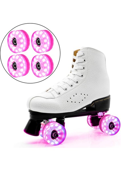 Pu Roller Skate Wheels LED Işık Yatakları Takılı Dış Mekan Parçaları 28 x 32 - 4 Adet (Yurt Dışından) indirimleri
