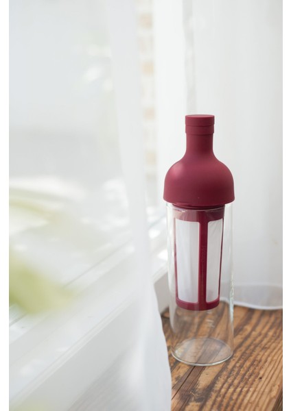 Cold Brew Coffee Filter In Bottle (Cranberry Red)