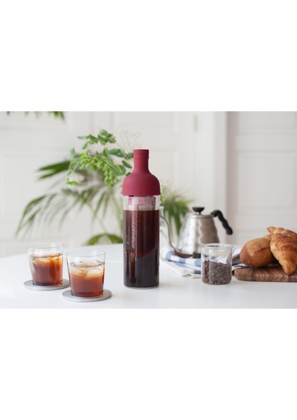 Cold Brew Coffee Filter In Bottle (Cranberry Red)