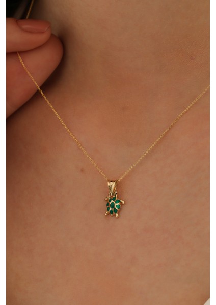 14 Ayar Altın Forze Zincir Kaplumbağa Kolye fiyatları