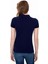 GTP-IY022 Polo Yaka Standart Kalıp Baskılı Lacivert Kadın T-Shirt 4