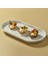 Bilbao 2 Parça 20 x 11 cm Bone Kayık Tabak - Gold 1
