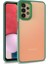 Casestreet Samsung Galaxy A53 5g Flora Sert Silikon Arkası Cam Şeffaf Yeşil 1