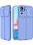 Casestreet Xiaomi Redmi Note 10 Kılıf Kamera Sürgülü Deri Dokulu Mat Silikon Mor 1