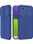 Casestreet Samsung Galaxy J7 Prime Kılıf Kamera Sürgülü Deri Dokulu Mat Silikon Lacivert 1