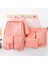 Shopfocus 4 Parça Tuval Sırt Çantası - Pembe (Yurt Dışından) 3