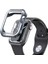 Apple Watch 7 45mm Sert PC + Silikon Kasa Koruyucu Gard 08 Siyah 4