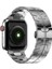 Apple Watch Seri 7/6/SE/5/4 Metal Kordon Kayış 42mm 44mm 45mm KRD-63 Siyah 4