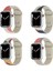 Apple Watch Seri 7/6/SE/5/4 Renkli Desenli Yüzey Silikon Kordon Kayış 38mm 40mm 41mm KRD-62 GRAPE FRUİT Greyfurt 4