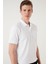 Pamuklu Regular Fit Düğme ve Fermuarlı Polo T Shirt Erkek Polo EX601 1