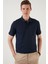 Pamuklu Regular Fit Düğme ve Fermuarlı Polo T Shirt Erkek Polo EX601 1