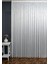 Çizgili Kullanıma Hazır 1/2,5 Normal Pile Tül Perde Tek Kanat - Ekru 100 x 250 cm 1