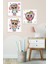 Üçlü Çocuk Odası Alüminyum Beyaz Metal Çerçeveli Camlı Kids Poster Tablo Seti 1