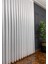 Ince Çizgili Kullanıma Hazır 1/2 Seyrek Pile Tül Perde Tek Kanat - Ekru 100 x 270 cm 1