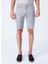 Normal Bel Basic Gri Erkek Bermuda Şort FRIDA 2