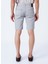 Normal Bel Basic Gri Erkek Bermuda Şort FRIDA 4
