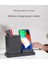 Ofis Masası Telefon Kablosuz Şarj Kalem Tutucu Tutucu Çok Fonksiyonlu Dikey Saklama Kutusu 10W Xiaomi Için Hızlı Şarj Standı Telefon Tutucular ve standları Mermer (Yurt Dışından) 4