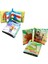 2 Kitap Tox Ingilizce Kışlık Giysiler ve Safari Hayvanları Kumaş Sessiz Kitap E124 E130 - Bez Kitap , Eğitici Oyuncak , Yumuşak ve Hışırtılı 3