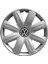 Volkswagen Golf 14 Inç Uyumlu Jant Kapağı Amblemli Gri 4'lü Takım 116 2