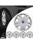 Ford Fiesta 14 Inç Jant Kapağı Amblemli Gri 4'lü Set 140 3