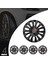 Fiat Scudo 15 Inç Jant Kapağı Amblemli Piano Black 4'lü Set 206 2