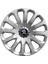Skoda Favorit 15 Inç Jant Kapağı Amblemli Gri 4'lü Set 121 2