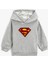 Kapüşonlu Superman Baskılı Sweatshirt Uzun Kollu 1