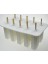Tatlı Dondurucu Kavite Silikon Popsicle Dondurma Kalıp Kapak ile Dıy Ev Yapımı Lolly Meyve Suyu Ice Cube Tepsi Makinesi 23 * 14.5 * 10 Cm, Beyaz (Yurt Dışından) 2