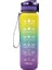 Degrade Buzlu Seyahat Kupası 1000ML Uzay Kupası Büyük Kapasiteli (Purpleyellowblue)( Yurt Dışından ) 1