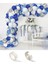 Mavi Beyaz Latex Balon Zincir Set 100 Adet 1