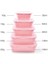 Bento Kutusu Öğle Yemeği Kutusu Silikon Katlanır 350/500/800 ml 3 Parça Set (Yurt Dışından) 2