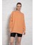 Unisex Uzun Kollu Iki Iplik Hardal Oversize Sweatshirt IRF057 İRF057 2