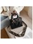 Küçük Siyah Lady Omuz Moda Messenger Kadın Çevirme Kapak Lady Messenger Kadın Omuz 20 cm * 16 cm * 9 Cm Çanta (Yurt Dışından) 3