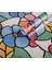 346-0117 Kendinden Yapışkanlı Çiçekli Cam Vitray Folyo (45CM x 2mt) 1